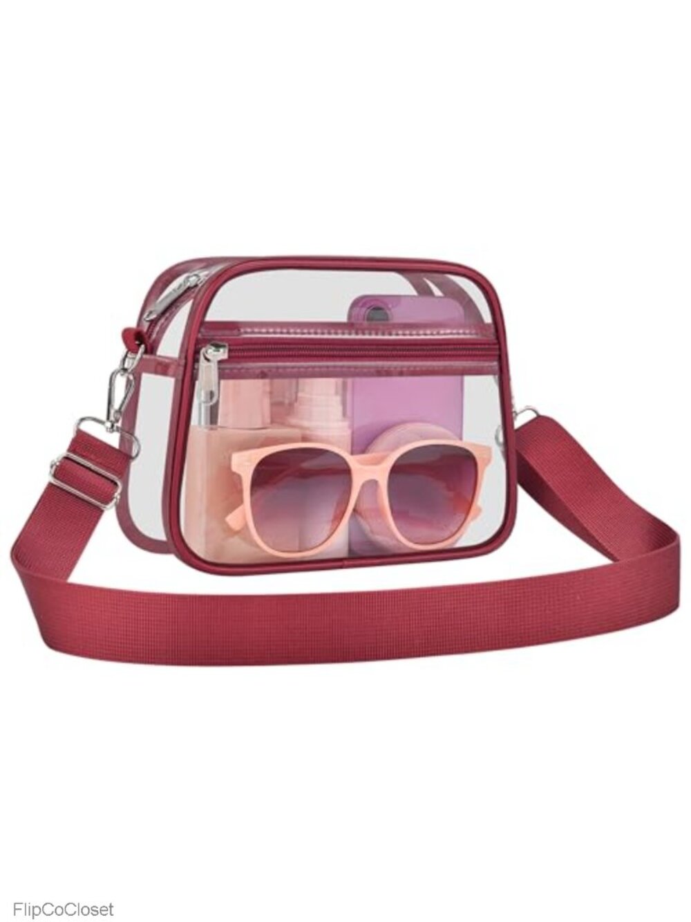 Stadium Approved Clear Crossbody Bag Waterproof PVC